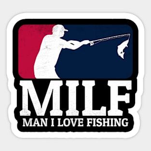 funny fishing Sticker